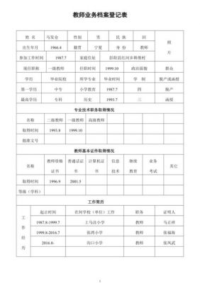 教师业务档案填写范文（教师业务档案怎么写）-图3