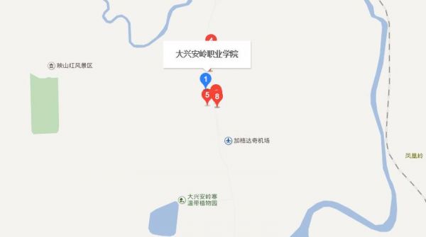 大兴安岭职业学院周边（大兴安岭职业学院周边地图）-图1