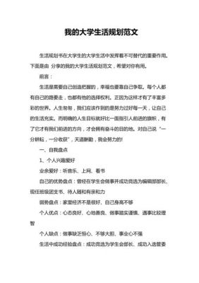 大学生自我规划书范文（大学生自我规划书范文大全）-图1