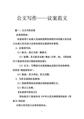 公文议案范文（公文议案范文图片）-图1