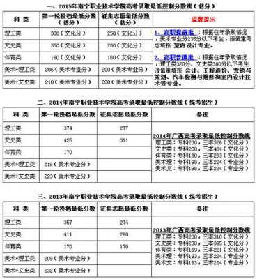 职业学院分数线南宁（南宁职业技术学院录取线）-图3