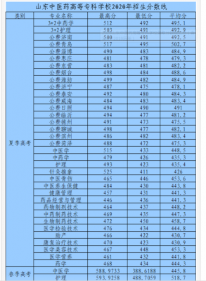 山东省专科学校的分数（山东省专科学校分数线2022）-图2