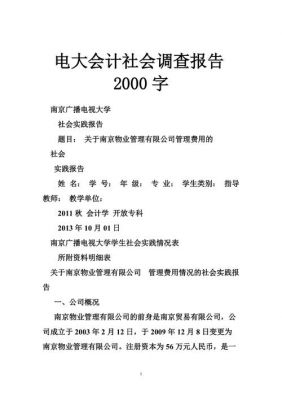 电大会计调查报告范文（电大会计专业社会实践调查报告范文）-图3