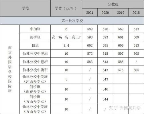 南京国际学校分数（南京国际学校分数查询）