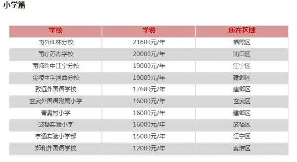 南京国际学校学费多少（南京国际学校收费标准）