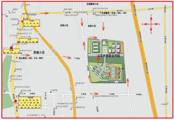 济南护理职业学院学校地图（济南护理职业学院全景图）