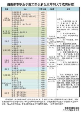 湖南都市职业学院收费（湖南省都市职业学院学费）