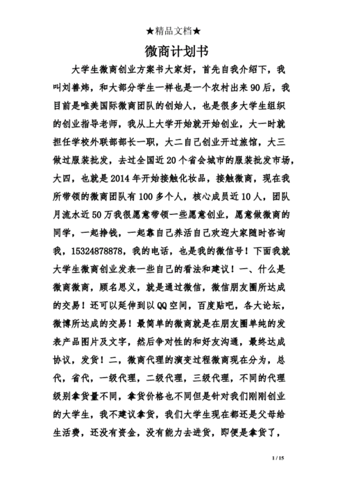 微商计划书范文（微商计划怎么写）-图2