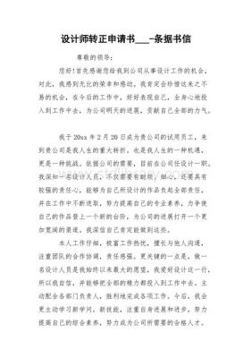 设计师转正申请书范文（设计师转正申请书范文大全）-图3