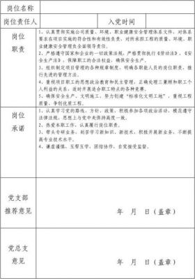 党员示范岗申报表范文（2020年党员示范岗申报范文）-图1