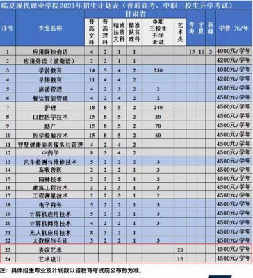 临夏现代职业学院单招时间（临夏现代职业学院2020年招生）