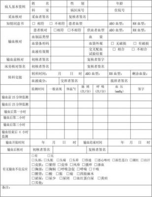 输血护理记录单范文（输血护理记录单表格）-图3