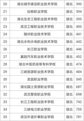 湖北职业技术学校排名（湖北职业技术学校排名大专）