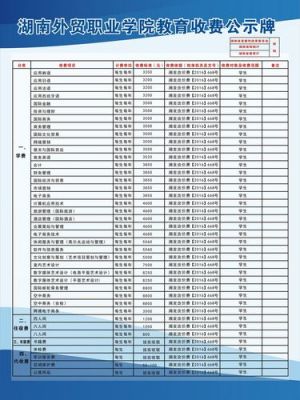 湖南外贸职业学院的学费（湖南外贸职业学院学费一年多少钱）-图2