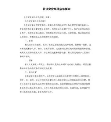 突发事件应急预案范文（社区突发事件应急预案范文）-图2