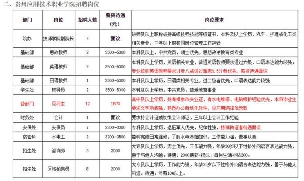 贵州应用技术职业学院招聘（2021年贵州应用技术职业学院招聘）-图2