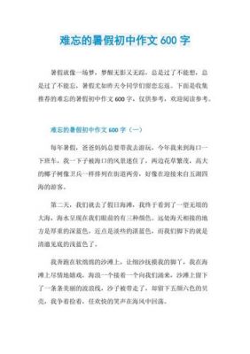 难忘的暑假范文（作文难忘的暑假）-图3