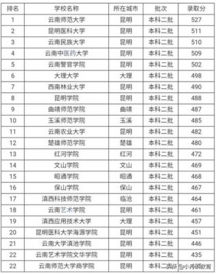 云南本二学校排名（云南省二本学校排名）-图3