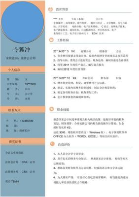 会计优秀简历范文（会计简历内容怎么写）-图1