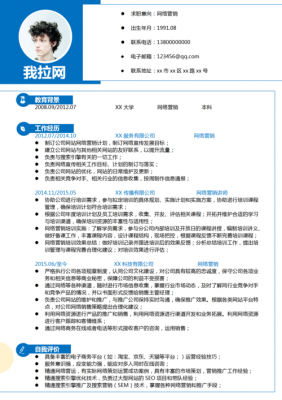 互联网简历范文（互联网简历范文模板）-图3