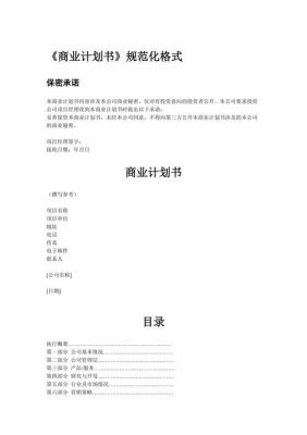 商业计划书范文下载（商业计划书范文完整版大学生）