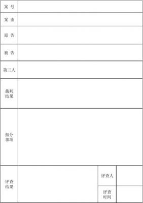 案件评查报告范文（案件评查情况记录表）-图1