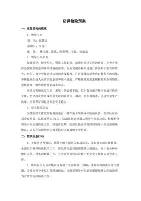 企业防汛应急预案范文（企业防汛应急措施）-图1