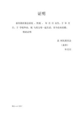 村委证明书怎么写范文（村委各类证明大全）-图3