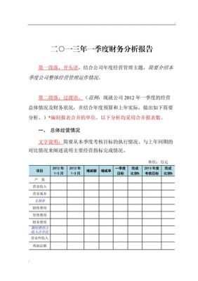 财务分析报告模拟范文（财务分析报告怎么讲）