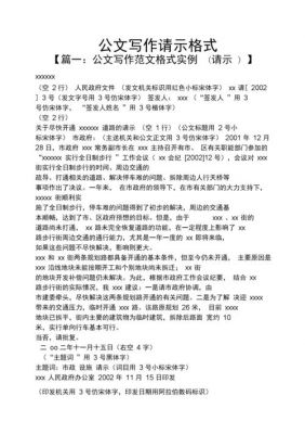 公文请示的格式范文（公文请示的格式及范文大全）-图3