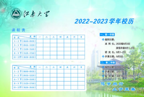 江南大学校历（江南大学校历2023）-图2