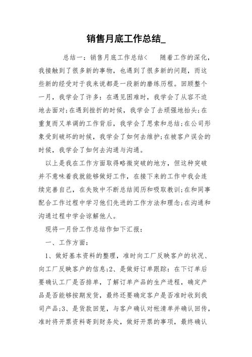 销售月总结报告范文（销售月总结怎么写范文大全）-图2