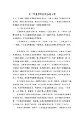 大二学年自我总结范文（大学生大二学年总结自我鉴定）-图2