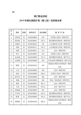 湖北荆门职业学院录取分数（荆门职业学院官网录取结果）-图1