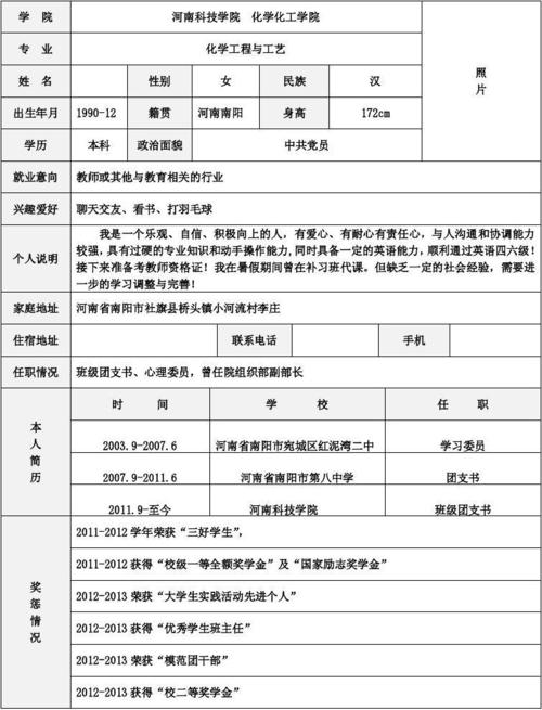 简历表范文（简历表个人简历怎么写最好）-图2