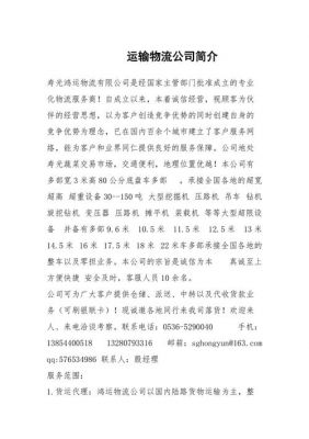 货代公司简介范文（货代公司简介范文怎么写）-图3