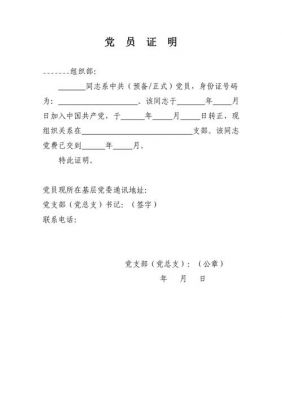 入党证言范文（入党证明词）-图3