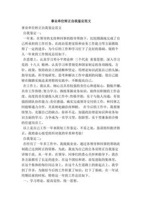 事业单位自我鉴定范文（事业单位自我鉴定简短）-图3