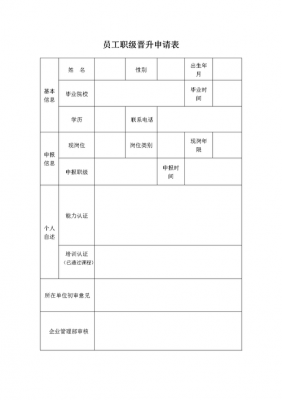 晋升申请表范文（晋升申请书简单版）-图2