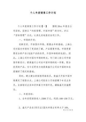 个人销售计划书范文（个人销售计划书范文大全）-图2