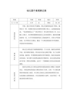 大班个案观察记录范文（大班个案观察记录20篇简短）-图2