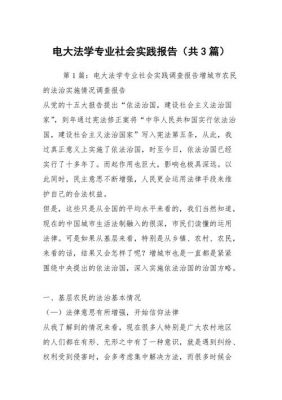 电大法律实践范文（电大专科法律事务社会实践）-图2