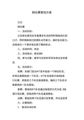 辩论赛策划书范文（辩论赛策划案范文）-图3