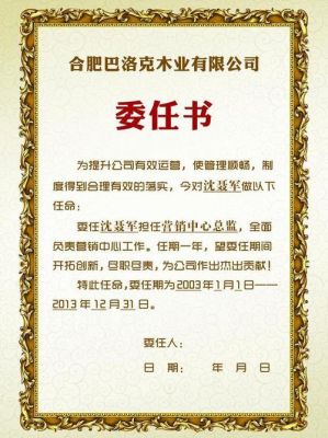 委任书范文（委任状和任命书图片）-图2