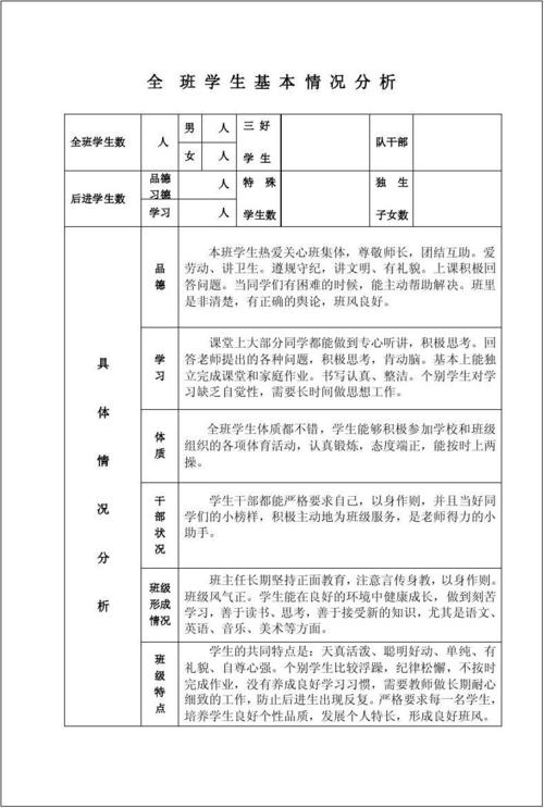 班主任手册填写范文（班主任手册填写的重要性）-图3